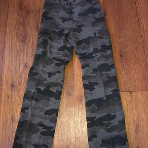 Boys Cargo Camouflage Pants